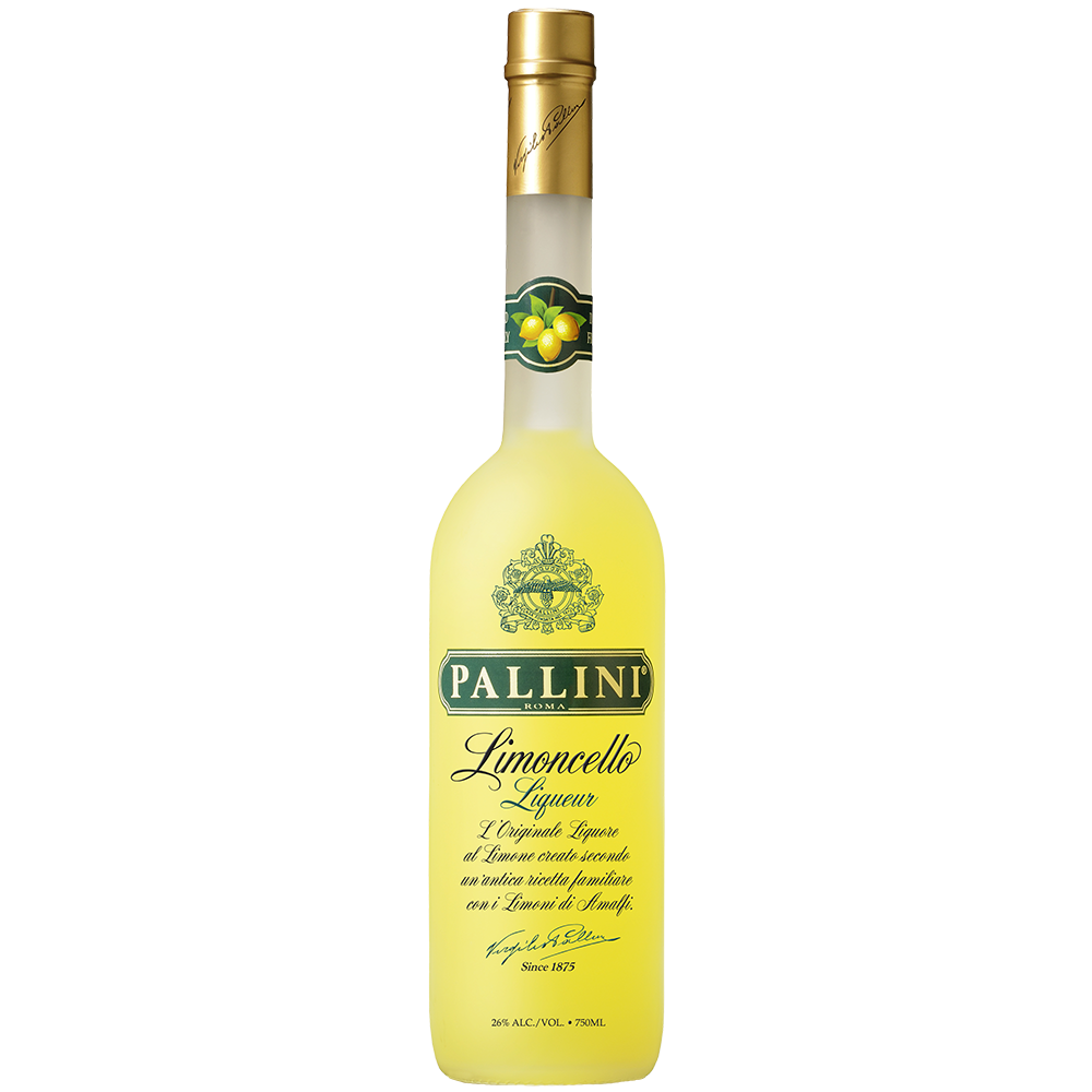 Pallini limoncello 750ml bottle shot square